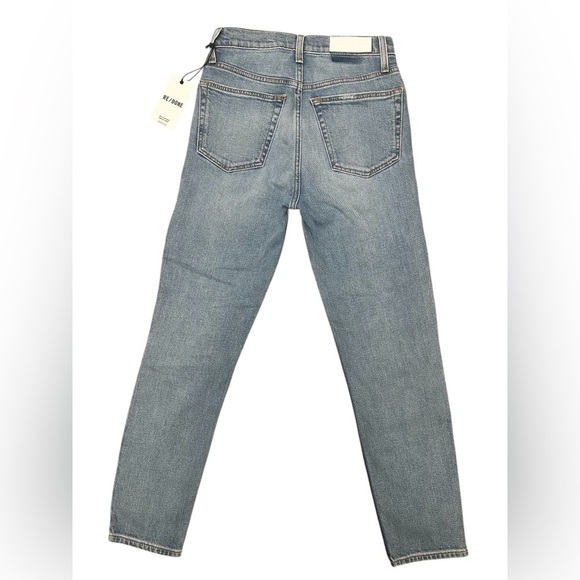 NEW! Re/Done Jeans 90’s High Rise Ankle Crop Denim Maliblue Size 25 $225 MSRP - Picture 6 of 11